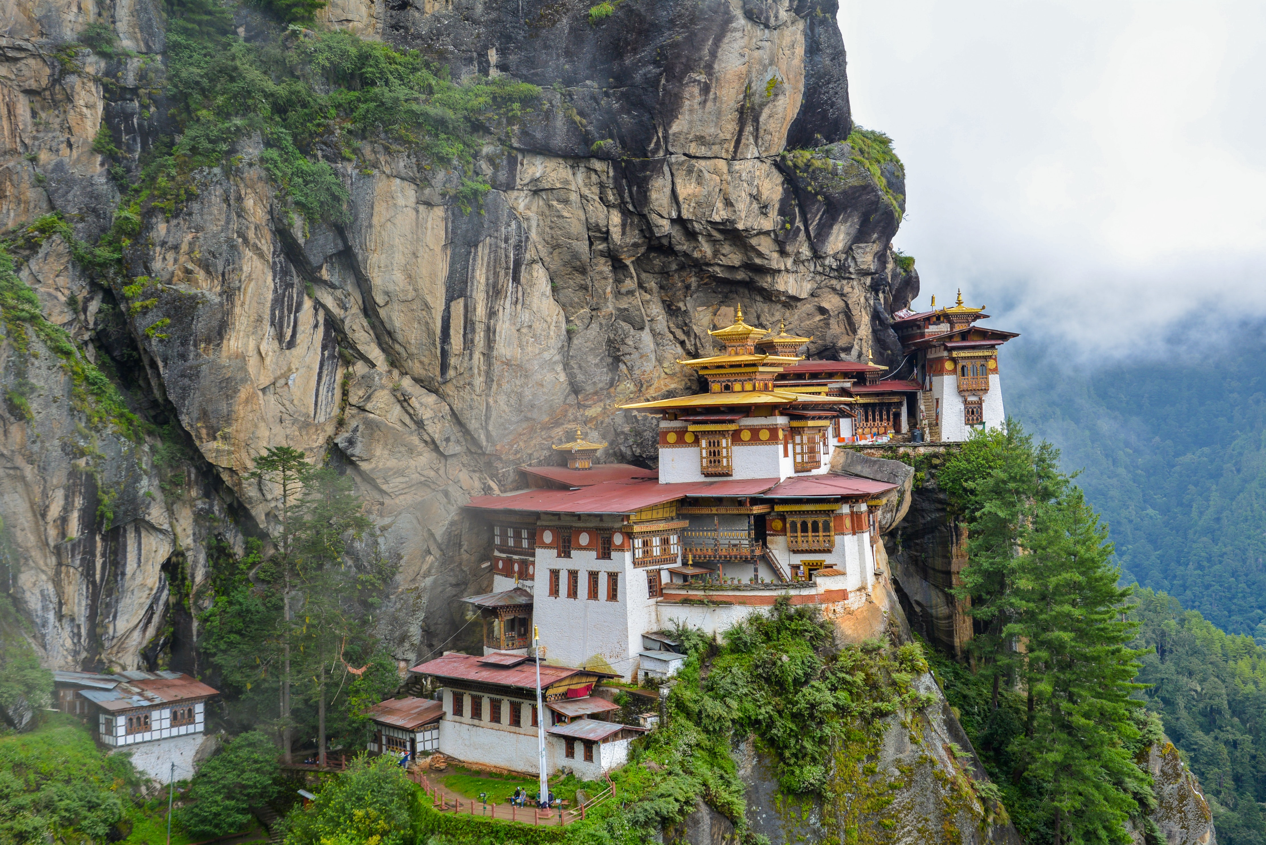 Hilltop temple at Paro, Kingdom of Bhutan