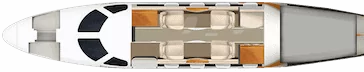 Embraer Phenom 100EV interior layout