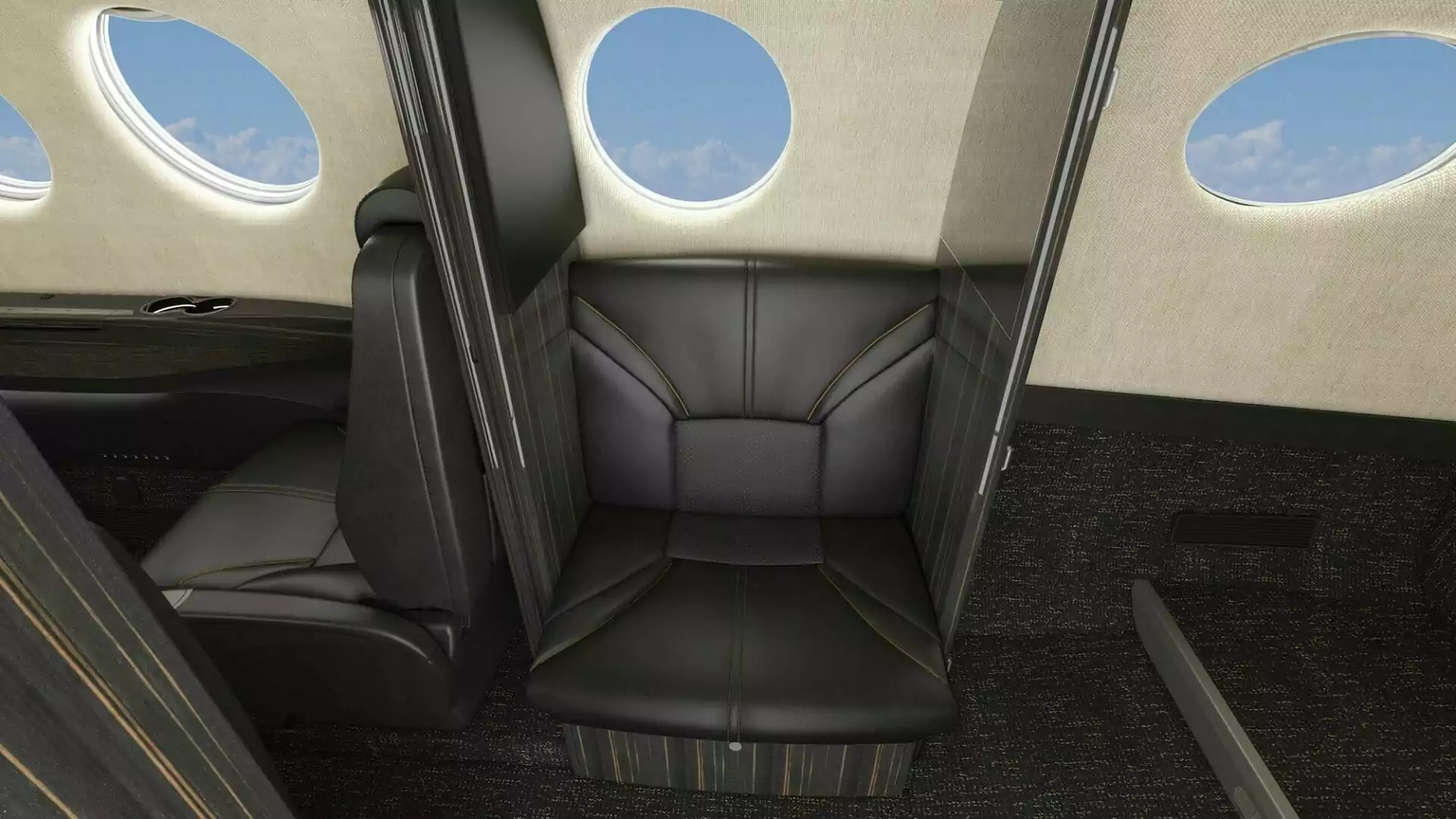 Beechcraft King Air 360 interior seat