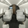 Bombardier Challenger 3500 Interior cabin white seats club configuration