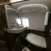 Bombardier Challenger 650 Interior fully enclosed lavatory with a full size toilet and sink