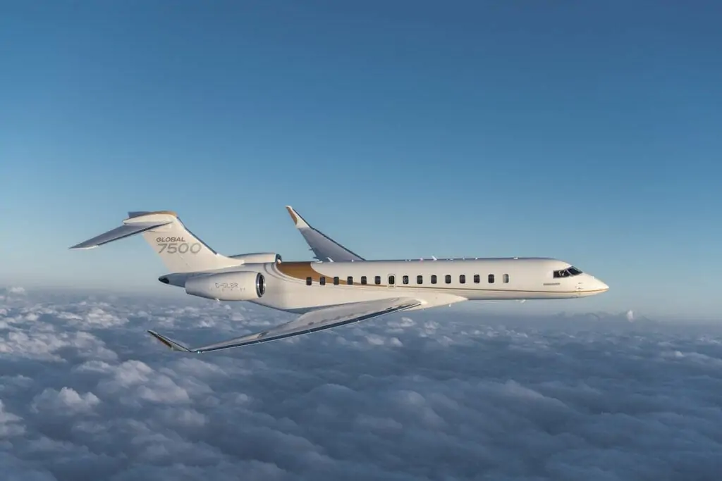 Bombardier Global 7500 Al aire libre