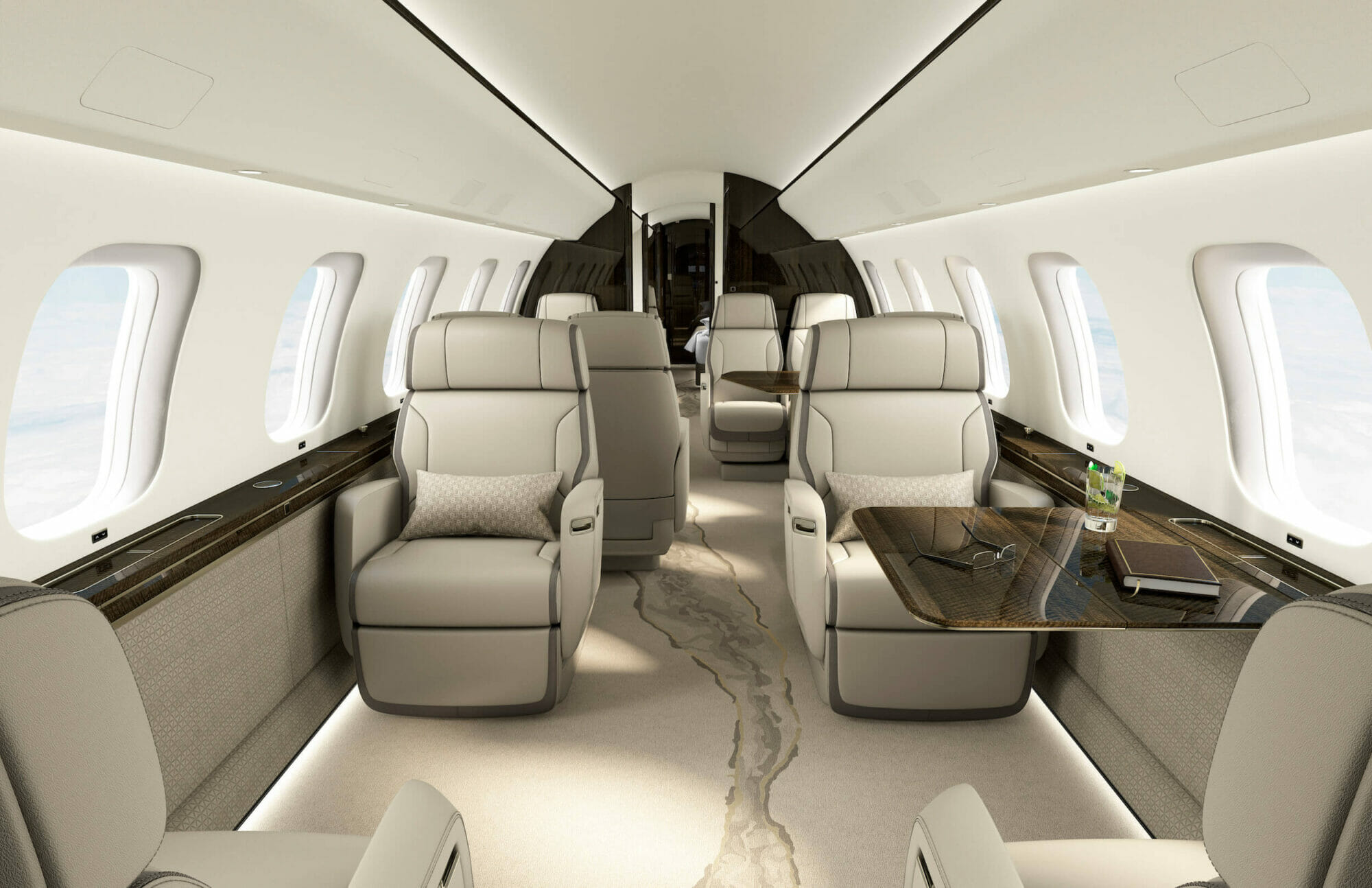 Bombardier Global 8000 Interior Seating