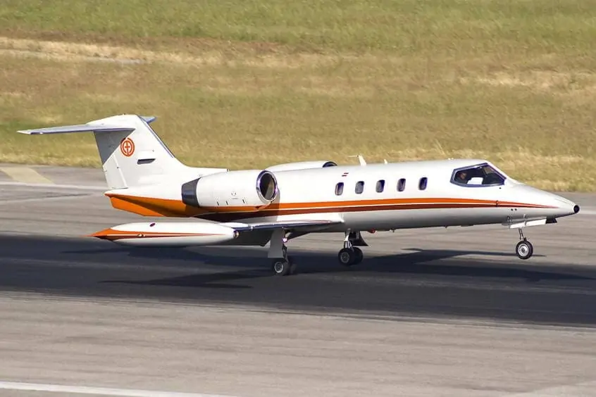 Bombardier Learjet 36A Exterior the first private jet manufacturers