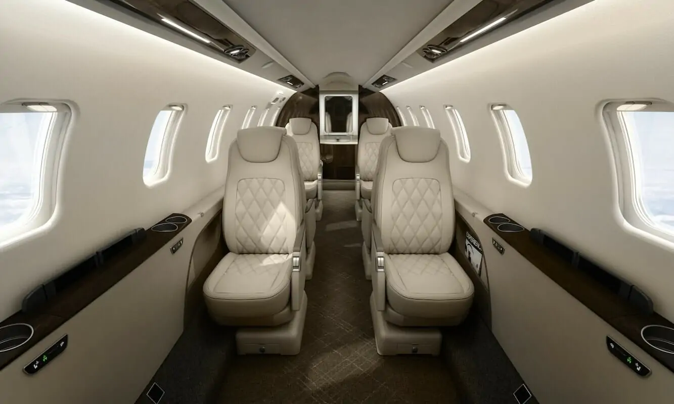 Bombardier Learjet 75 liberty Interior