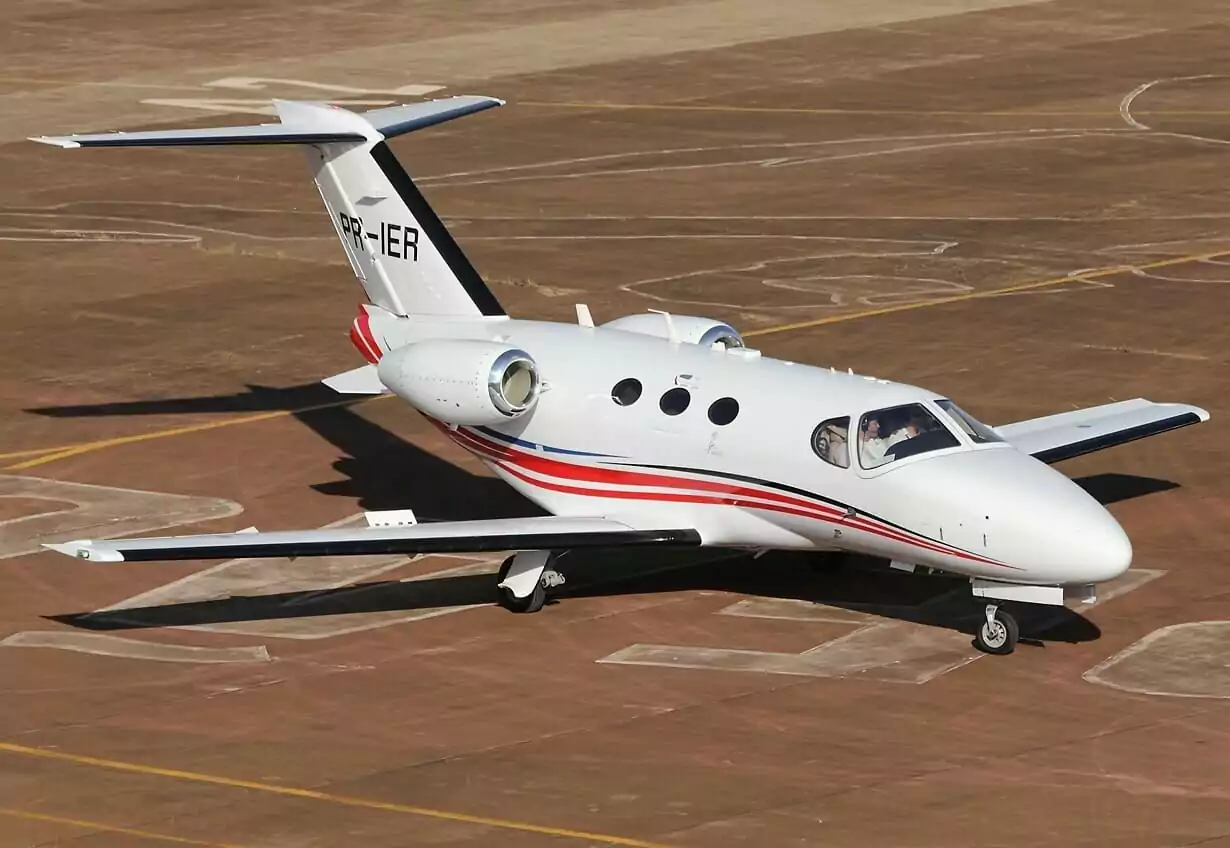 Cessna Citation Mustang Exterior for flying by private jet from London to Paris