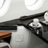 Falcon 6X interior closeup cabin management system controls