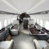 Falcon 6x spacious cabin interior view