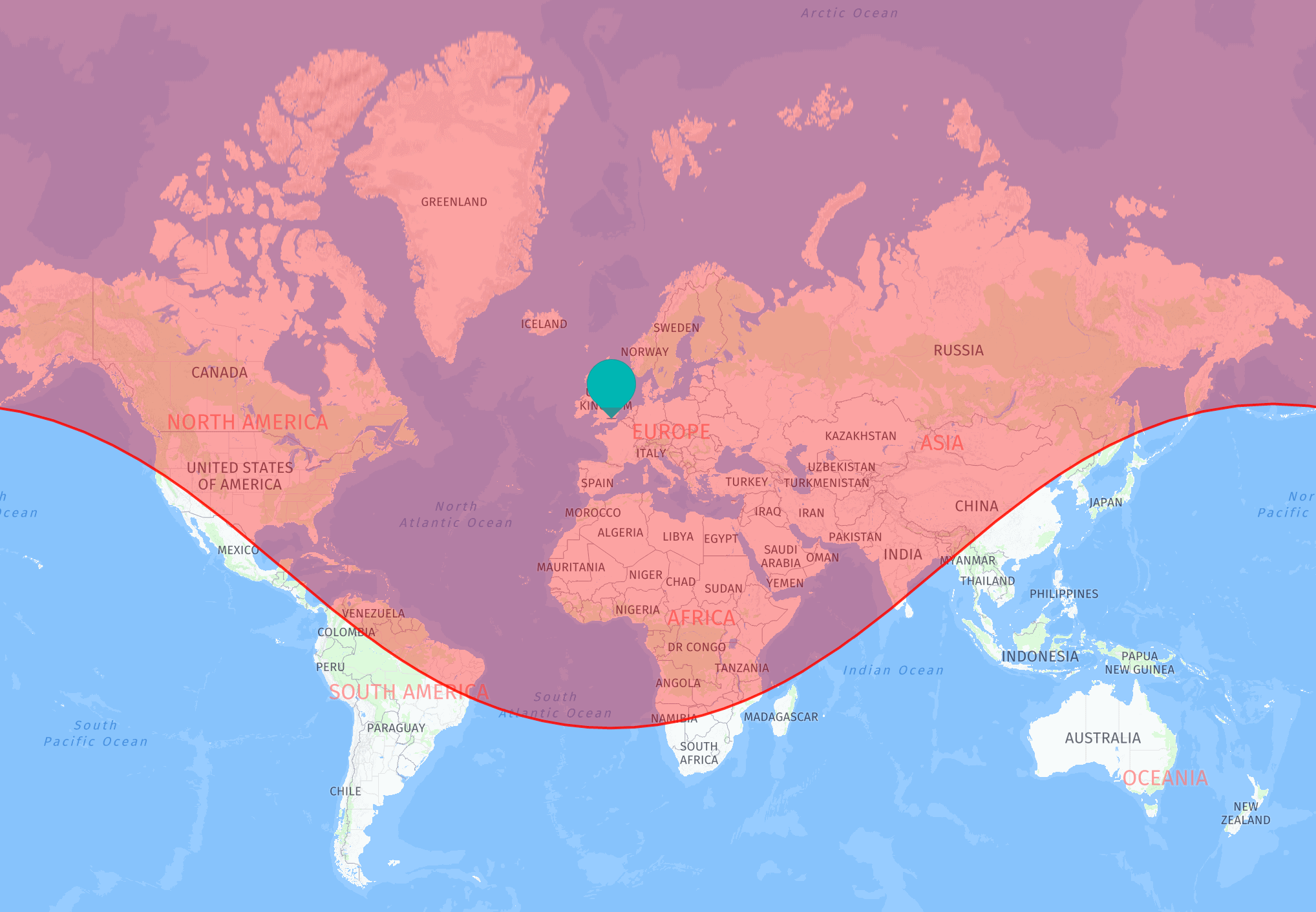 Dassault Falcon 900EX Range Map