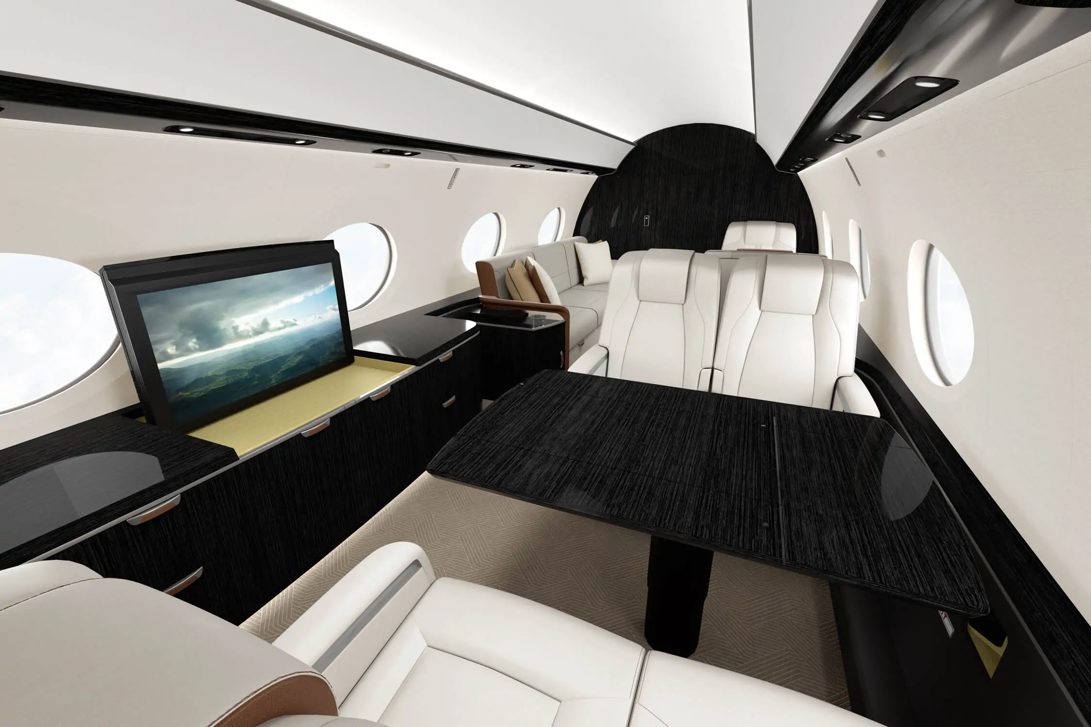 Gulfstream Assentos Clube Interior G800